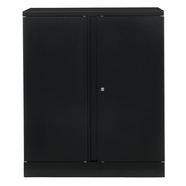 OSP Home Furnishings 42" Locking Office Storage Cabinet with Adjustable Shelves for Organized Workspaces ST423618-B