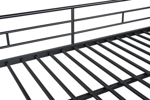 English Elm Twin Arch Slat Bunk Bed with Patented Insert & Lock Joint System — Sturdy Transitional Style, Space-Saving Design Black 14 L x 77 W x 8 H B2741P347852
