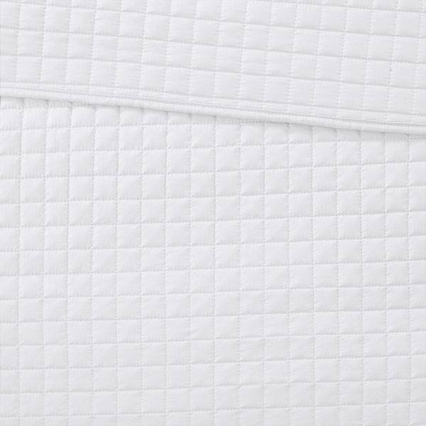 English Elm 3 Piece Otto Reversible Quilt Set Full/Queen White Quilted Microfiber Checkered Texture, Washable B035128988