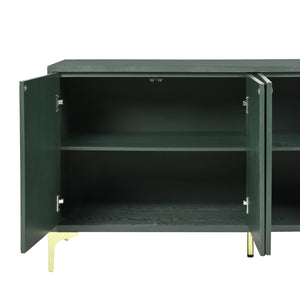 English Elm Modern 60" Olive Green Sideboard with 4 Soft-Close Doors, Adjustable Shelves, 220lb Top Load Capacity W2696P279974