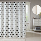 Madison Park Sophie Casual Shower Curtain MP70-6597 Black