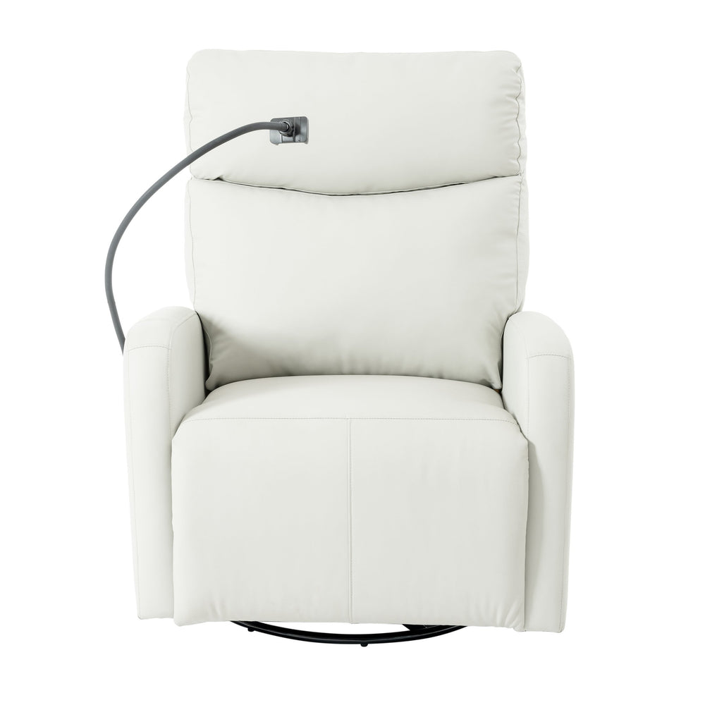 English Elm 270° Power Swivel Rocker Recliner Chair - Electric Glider With Usb Ports For Ultimate Comfort & Style W1028S00028