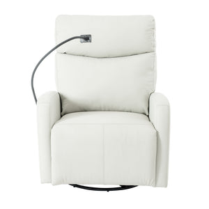 English Elm 270° Power Swivel Rocker Recliner Chair - Electric Glider With Usb Ports For Ultimate Comfort & Style W1028S00028