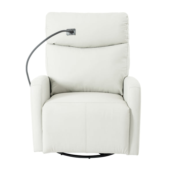 English Elm 270° Power Swivel Rocker Recliner Chair - Electric Glider With Usb Ports For Ultimate Comfort & Style W1028S00028