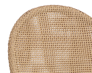 Sunpan Calandri Counter Stool - Stylish Outdoor Seating with Comfort, Durable Fabric & Chic Wicker Design Natural / Louis Cream