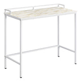 OSP Home Furnishings Brighton Console Table Mosaic/White