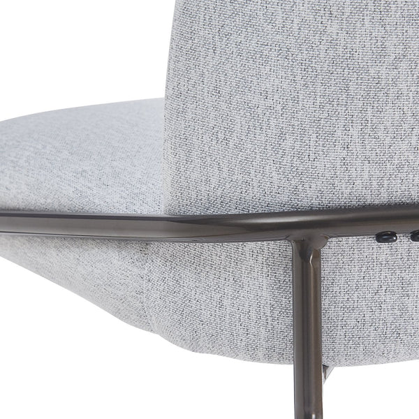 English Elm Christopher Knight Home® - Galen Upholstered Metal Barstool Set of 2 with Plush Stain-Resistant Fabric, Ergonomic Modern Design Gray N775P290453G