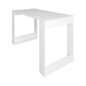 English Elm Computer Desk Albion White — Spacious 47.2"W x 23.6"D Engineered Wood, Unique Leg Design, Durable Finish B092P306236