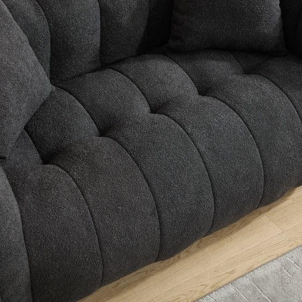 English Elm Soft Beanbag Chair For Two - High-Resilience Foam Comfort, Ideal For Gaming, Reading & Lounging W1996P309526-GIGA