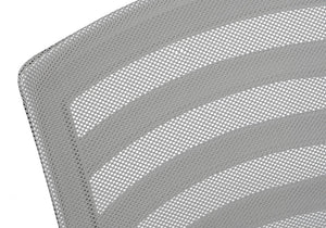 English Elm Office Mid-Back Chair with Breathable Mesh, Ergonomic Curved Support, Padded Wide Seat, Swivel and Height Adjust White 26 L x 13 W x 24 H B2710P219653