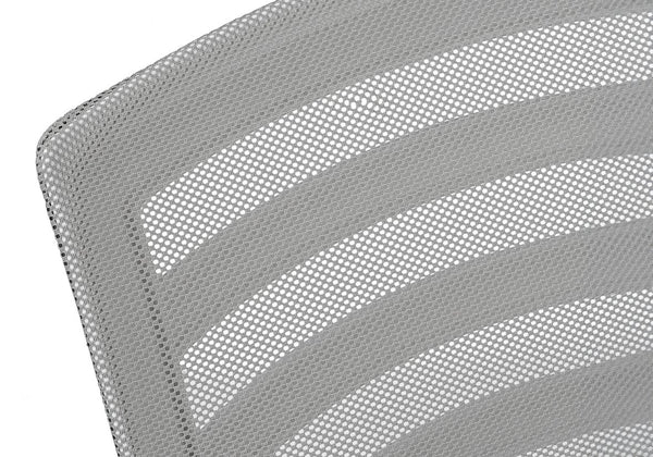 English Elm Office Mid-Back Chair with Breathable Mesh, Ergonomic Curved Support, Padded Wide Seat, Swivel and Height Adjust White 26 L x 13 W x 24 H B2710P219653