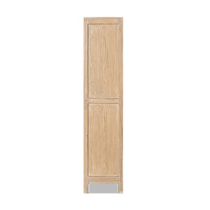 English Elm Rowan Reclaimed Pine Two Door Accent Cabinet with Carved Handles Rustic Storage B2719P474441