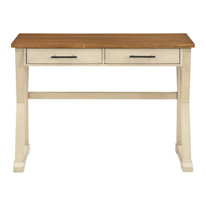 OSP Home Furnishings Jericho Rustic Writing Desk Antique White