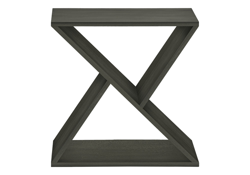 English Elm Accent Table - Stylish Dark Green Veneer End Table With Smart Storage For Small Spaces & Modern Decor B2710P219486
