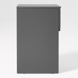 Domm Modern Scandinavian Nightstand with Open Cubby, Sleek Design & Quick 30-Minute Assembly