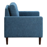 OSP Home Furnishings Grayburn Mid-Century Chair Navy