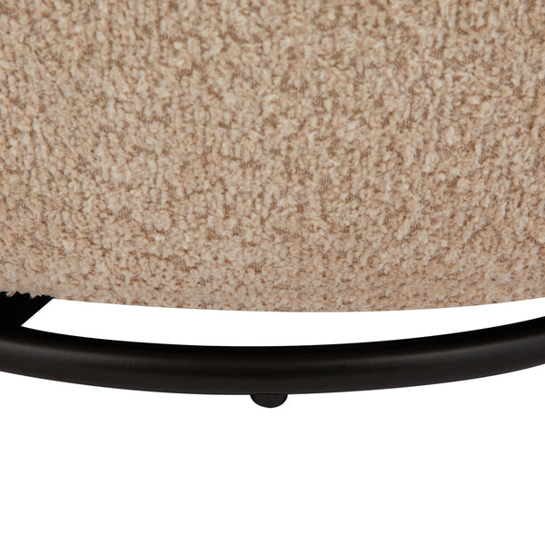 English Elm Accent Cloud Chair with 360° Swivel, Plush Fabric Upholstery, Space-Saving Design, Holds 260 lbs Beige W820S00069