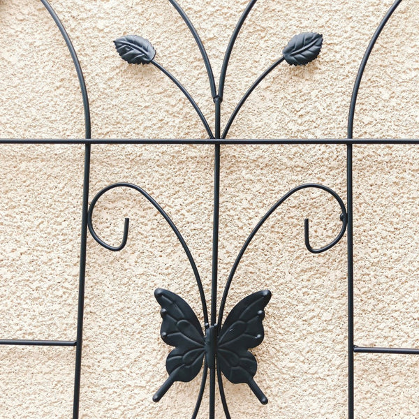 English Elm 4 Pack Powder Coated Steel Garden Trellises Rustproof Climbing Plant Support Panels W1586P266744