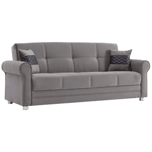 English Elm PrimeNest Liora Collection Microfiber Upholstered Convertible Sofabed with Storage, Click-Click Sleeper B030P286493