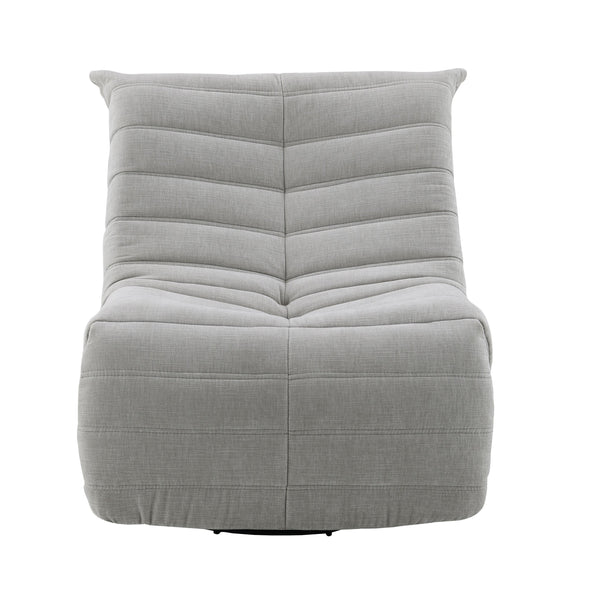 English Elm Talmon Plush Chenille Glider Recliner with 360° Swivel, Manual Recline, Foam Comfort, Low Clearance Oyster grey 37.5 L x 32.7 W x 37 H B2726P245871