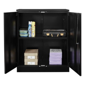 OSP Home Furnishings 42" Locking Office Storage Cabinet with Adjustable Shelves for Organized Workspaces ST423618-B