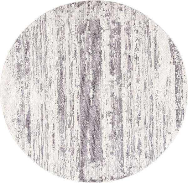 Unique Loom Cherokee Chattanooga Machine Made Geometric Rug Sand, Gray 7' 1" x 7' 1"