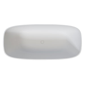 English Elm 67 Inch Freestanding Soaking Tub Eco Stone Resin Matte Finish Spa Bath Retreat T3785P353959