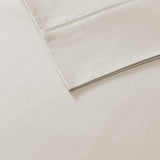 Madison Park 300 Thread Count Organic Cotton Casual Deep Pocket Sheet Set MP20-8253 Ivory