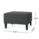 Christopher Knight Home® - Noble House - Zahra Contemporary Tufted Fabric Ottoman