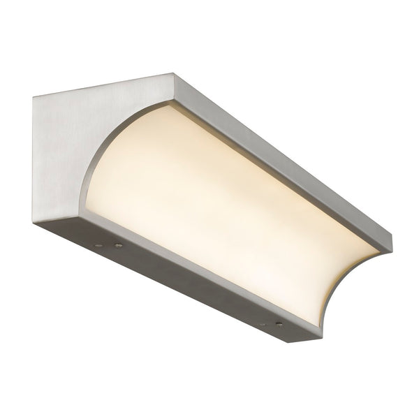 English Elm 24-inches Brushed Nickel Led Vanity Bar with Silk Glass Diffuser for Bath Mirrors B370P444044