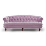 English Elm La Rosa Victorian Chesterfield Tufted Sofa, Lavender Velvet