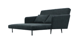English Elm Lawson 61" Black Fabric Convertible Loveseat Sleeper with Pillows — Space-Saving Chic for Small Homes B061P264639