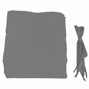 English Elm Universal Canopy Cover Replacement For 12X9 Ft Curved Pergola - Durable Grey Uv & Water Repellent W419P181611-GIGA