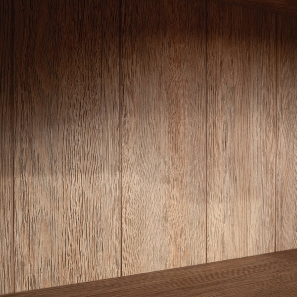English Elm Bookcase With Adjustable Shelves & Drawer - Versatile Brown Finish For Stylish Storage Solutions B356P367860