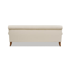 English Elm Jennifer Taylor Home - Alana Lawson Three-Cushion Tightback Sofa In Light Beige Linen - Stylish, Durable, And Comfortable Seating B2719P238313