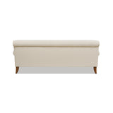 English Elm Alana Lawson Three-Cushion Tightback Sofa, Light Beige Linen