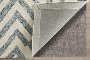 Feizy Rugs Wallace Hand-tufted Wool Rug - Durable Geometric Design For Contemporary And Traditional Spaces Gray,Ivory Wool Wal8a42fgry000f00