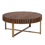 Modern Handcraft Drum Coffee Table 31.5