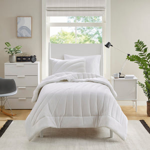 English Elm 2 Piece Jersey Knit Quilted Comforter Set Hypoallergenic Soft Twin Bedding B035P319897