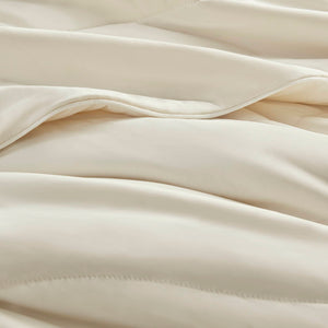 JLA Home Harbor House - Reversible Tencel comforter with breathable moisture-managing fill, sculptural stitch, year-round luxury Ivory HHD10-1930