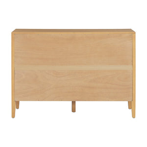 English Elm U_style Farmhouse Pine Veneer Buffet Cabinet with Double Doors for Kitchen or Entryway Natural N711P410389O