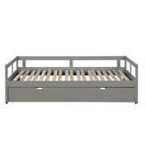 Hearth and Haven Amaranth Extending Daybed with Trundle, Grey WF194887AAE