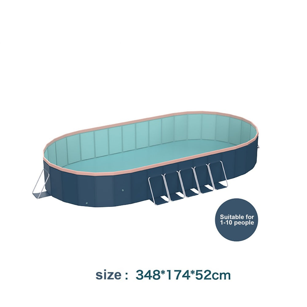 English Elm 3.65m Rigid Pvc Foldable Pool No Inflation Needed for Outdoor Patio Garden Cooling W2710P337296