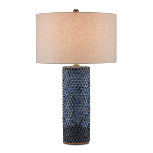 Polka Dot Blue Table Lamp