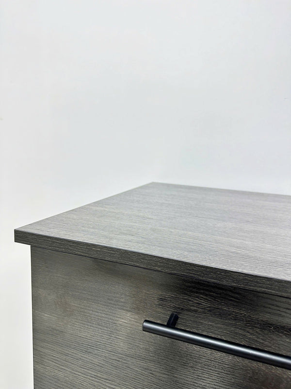 English Elm Robin Gentleman's Chest Gray – Compact 3-Drawer Wood Dresser, Water/Heat & Scratch Resistant, E0 Eco Board B040S00107