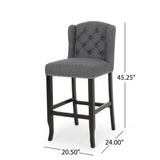 Christopher Knight Home® - Noble House - Foxwood Wingback Barstool - Set of 2