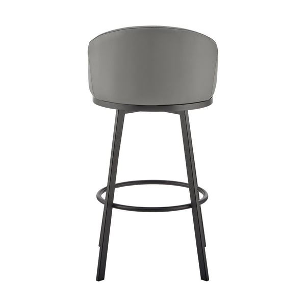English Elm Eleanor Swivel Barstool Upholstered Faux Leather Seat for Kitchen Island or Pub B2736P464893