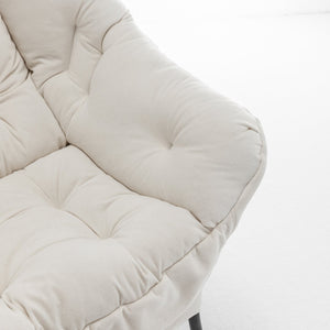 English Elm Accent Recliner Chair With Ottoman – Elegant Beige Velvet Lounge Chair For Ultimate Comfort & Style T3903P372938