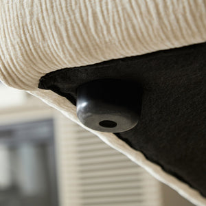 English Elm WKS3 Piano key combination sofa - Beige 2+1 modular fabric seating for living room, office, apartment elegance and comfort W2085S00012