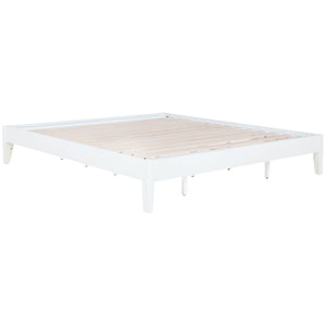 English Elm Hounslow White California King Platform Bed - Low-Profile Design For Modern Bedroom Elegance & Durability B062S01217